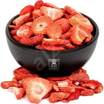 Sušené ovoce Bery Jones Jahody plátky lyofilizované 80 g
