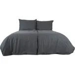 B.E.S. - Petrovice Povlečení bavlna jednobarevné uzavírání zip - antracitové 200 × 220 cm