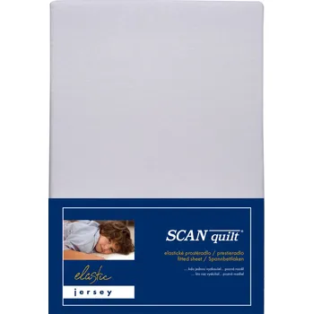 Prostěradlo SCANquilt Dětské prostěradlo Jersey Elastic Lycra světle šedé 70 × 140 cm