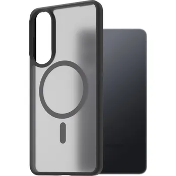 Pouzdro na mobilní telefon AlzaGuard Matte Case Compatible with Magsafe pro Samsung Galaxy S25 EDGE černý