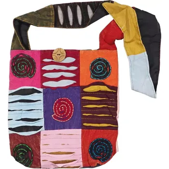 Taška přes rameno Patchwork 6 l bavlněná Spirála 02