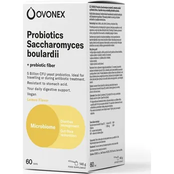 Zdraví Ovonex Probiotika Saccharomyces boulardii, citrónová příchuť, 146 g