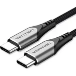 Vention Type-C (USB-C) 2.0 (M) to USB-C (M) Cable 1.5M Gray Aluminum Alloy Type