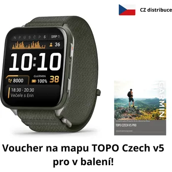 Sporttester Garmin Venu X1 - moss + Dárek - TOPO Czech v5 PRO v hodnotě 1 490 Kč