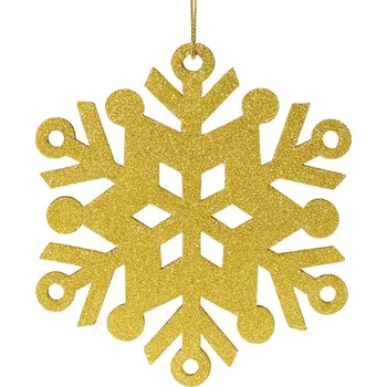 Vánoce DECOLED Vločka III, pr. 80 cm, zlatá