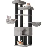 Škrabadlo pro kočky Nora 186,7 cm šedé/černé