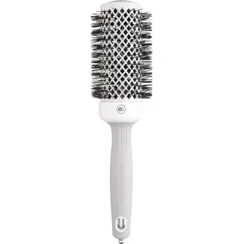 kartáč na vlasy OLIVIA GARDEN Expert Shine Wavy Bristles White&Grey 55 mm