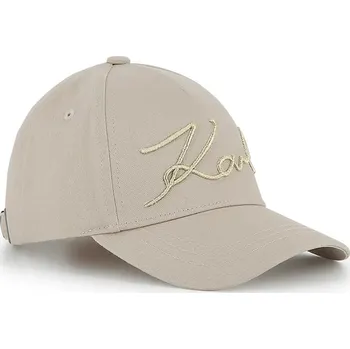 Kšiltovka Dětská bavlněná kšiltovka Karl Lagerfeld Z31197.50.56 béžová 12X, vel. 54