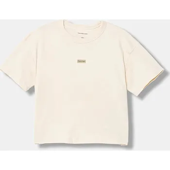 Chlapecké tričko Dětské tričko Calvin Klein Jeans IG0IG03063.128.176.PPY2 béžová 12X, vel. 176