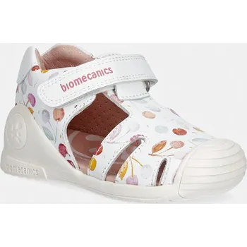 Dívčí sandály Dětské kožené sandály Biomecanics 262104. bílá 00X, EUR 22