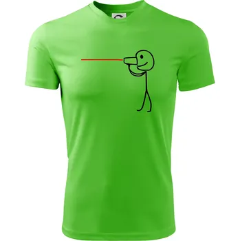 Pánské tričko Láska telefon - Pánské triko Fantasy sportovní (dresovina) - L ( Apple Green )