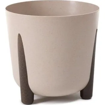Květináč Lamela Květináč FRIDA průměr 34 cm, coffee latté