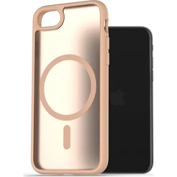 Pouzdro na mobilní telefon AlzaGuard Matte Case Compatible with Magsafe pro iPhone 7 / 8 / SE 2020 / SE 2022 pískově žlutý
