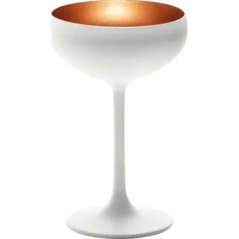 Sklenice Stölzle Elements Sklenice na sekt 230 ml, bílá / bronzová, 6 ks