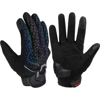 Moto rukavice SEFIS letní reflexní rukavice na motocykl / kolo / koloběžku - Velikost rukavic : XL