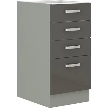 Kuchyňská skříňka Casarredo D40S/4 dolní skříňka se zásuvkami GREY