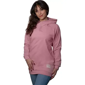 Dámská mikina ESITO | Dámská mikina Alex Pink extended - růžová / S