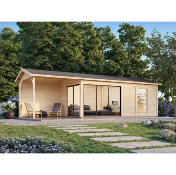 Zahradní domek Zahradní domek Amanda 17,1 + 7,8 m2 s posuvnými dveřmi