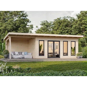 Zahradní domek Zahradní domek Aurelia 15,2 + 7,9 m2 (hliníková okna a dveře)