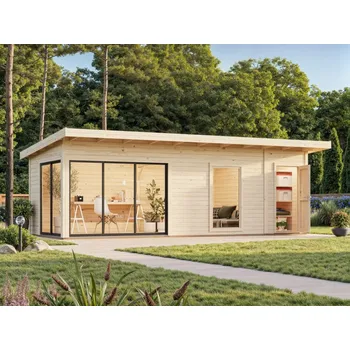 Zahradní domek Zahradní domek Andrea 21,1 m2 s posuvnými dveřmi