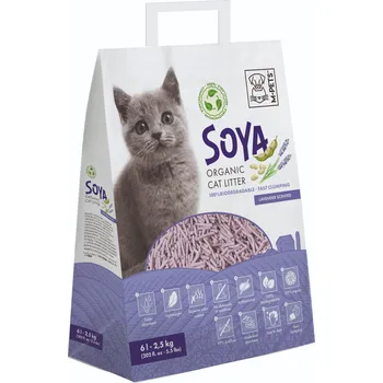 Podestýlka pro kočku M-Pets Stelivo sojové s vůní levandule 6 L
