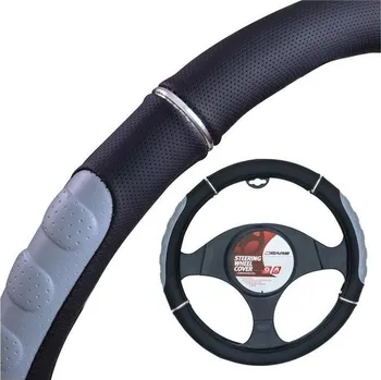 Potah na volant 4CARS Potah volantu 37-39 cm šedý