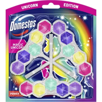 WC čistič DOMESTOS Power 5 Magic Unicorn 3 × 50 g
