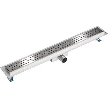 Odvodňovací žlab tectake sprchový odtokový žlábek nerezový, 70 cm