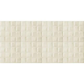 HCS deco 3D samolepicí stěnové panely, béžové kostky, samet / velvet