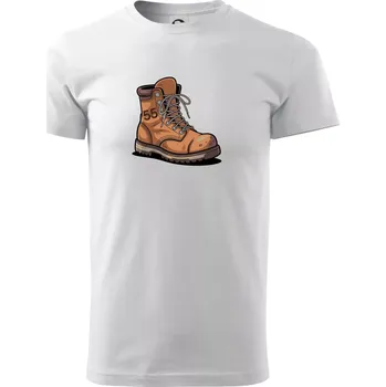 Pánské tričko Turistická narozeninová bota 55 - Triko extra velké (5-8XL) - 7XL ( Bílá )