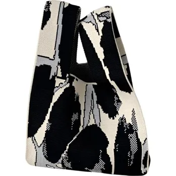Kabelka ANNAM Tote bag černé skvrny 34 × 20 cm