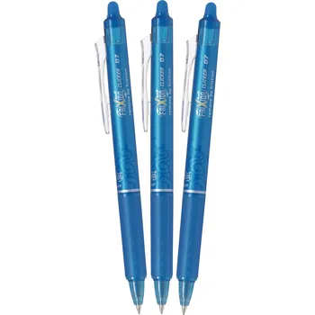 PILOT FriXion Clicker 07 / 0.35 mm, světle modré - balení 3 ks