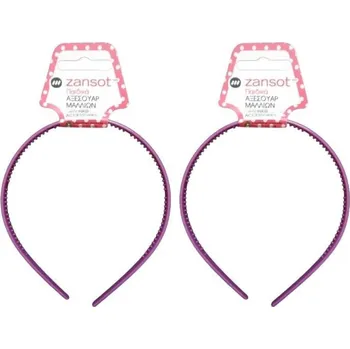 Čelenka ZANSOT Dětská plastová čelenka do vlasů, fialová