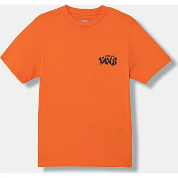Chlapecké oblečení Dětské bavlněné tričko Vans VN000VY7FLM1 oranžová 22X, vel. 165-173