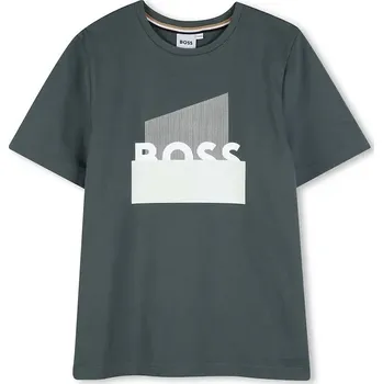 Dětská móda Dětské bavlněné tričko BOSS J52978.102.108 zelená 79X, vel. 102