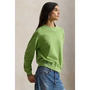 Pánská mikina Bavlněná mikina Polo Ralph Lauren 211971690 zelená 70X, vel. M