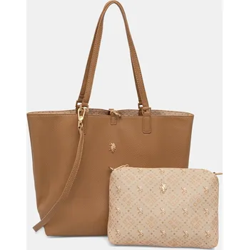 Oboustranná kabelka U.S. Polo Assn. Malibu BEUM08706WVP hnědá 82A, vel. ONE SIZE