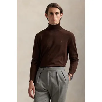 Dámský svetr Vlněný svetr Polo Ralph Lauren 710946145 hnědá 88X, vel. XL