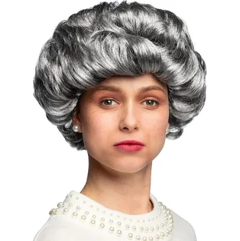 Karnevalová paruka Boland Paruka šedivá dámská krátká
