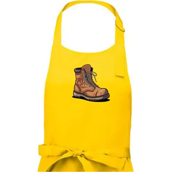 Kuchyňská zástěra Turistická narozeninová bota 70 - Dámská zástěra na vaření - Univerzální velikost ( Žlutá )