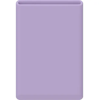 Pouzdro na mobilní telefon AlzaGuard Premium Silicone Wallet Compatible with Magsafe - světle fialová