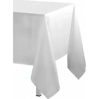 ubrus Stof Bílý obdélníkový ubrus Nelson 200 × 145 cm