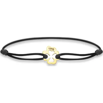 Šperk DOLCZE Čtyřlístek Černá 420007 (Au 585/1000, 0,55g)