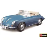 Bburago Porsche 356B Cabriolet 1961 modrá 1:18