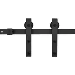 SHUMEE Sada příslušenství pro posuvné dveře SKIEN 183 cm ocelová černá