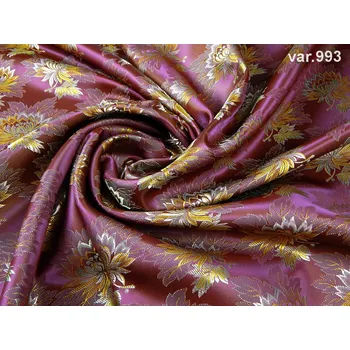 HEDVA ČESKÝ BROKÁT Ondrin 160 krojový brokát MALÝ KVĚT vínová | 993