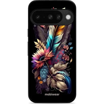 Mobiwear Glossy lesklé pouzdro na Google Pixel 10 kytice s pírkem