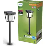 Philips Nissa solární LED sloupek s pohybovým senzorem 1,8 W, 250/25 lm, 3000 K, IP44, černý