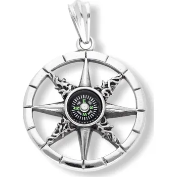 Šperk Ewena Přívěsek kompas z chirurgické oceli NK294