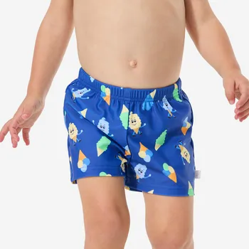 Kojenecké oblečení DECATHLON Plenkové plavky pro nejmenší 12 MĚSÍCŮ MODRÁ